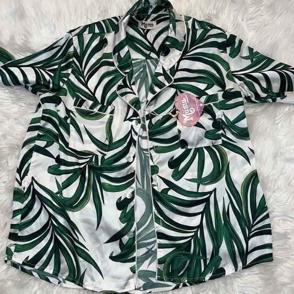 NWT Show Me Your Mumu Paige PJ ~ TOP ONLY ~ in Peruvian Palm 🌴 - Picture 8 of 14